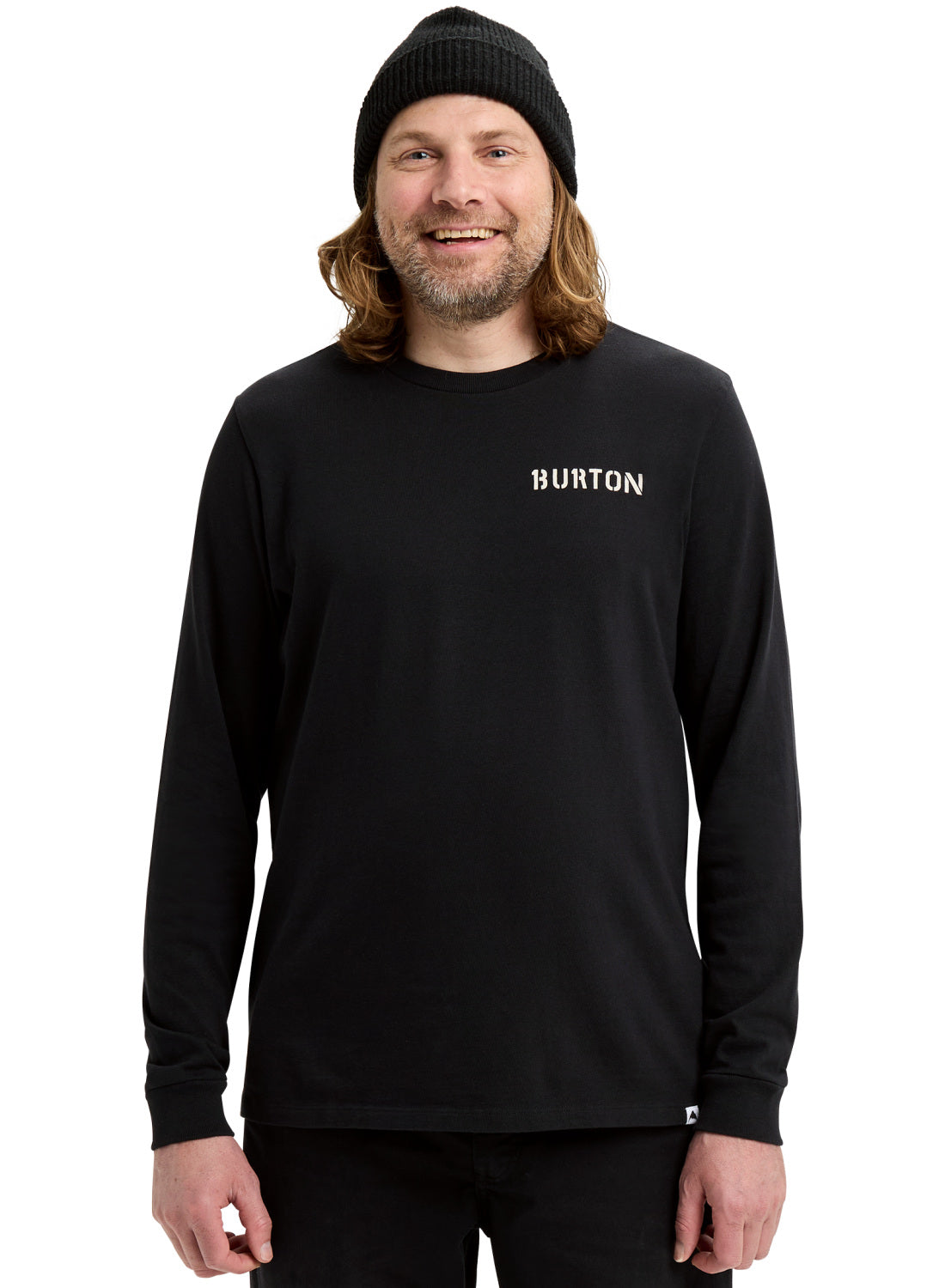 Burton Heavyweight Photo Long Sleeve T-Shirt - True Black - Burton Ls Tee Apparel - alternate view 4