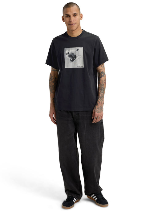 Burton Sidehit Short Sleeve T-Shirt - True Black - Ss Tee Apparel