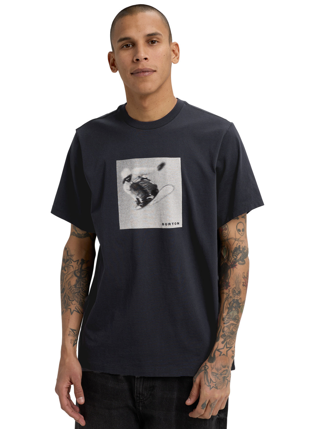 Burton Sidehit Short Sleeve T-Shirt - True Black - Burton Ss Tee Apparel - alternate view 3