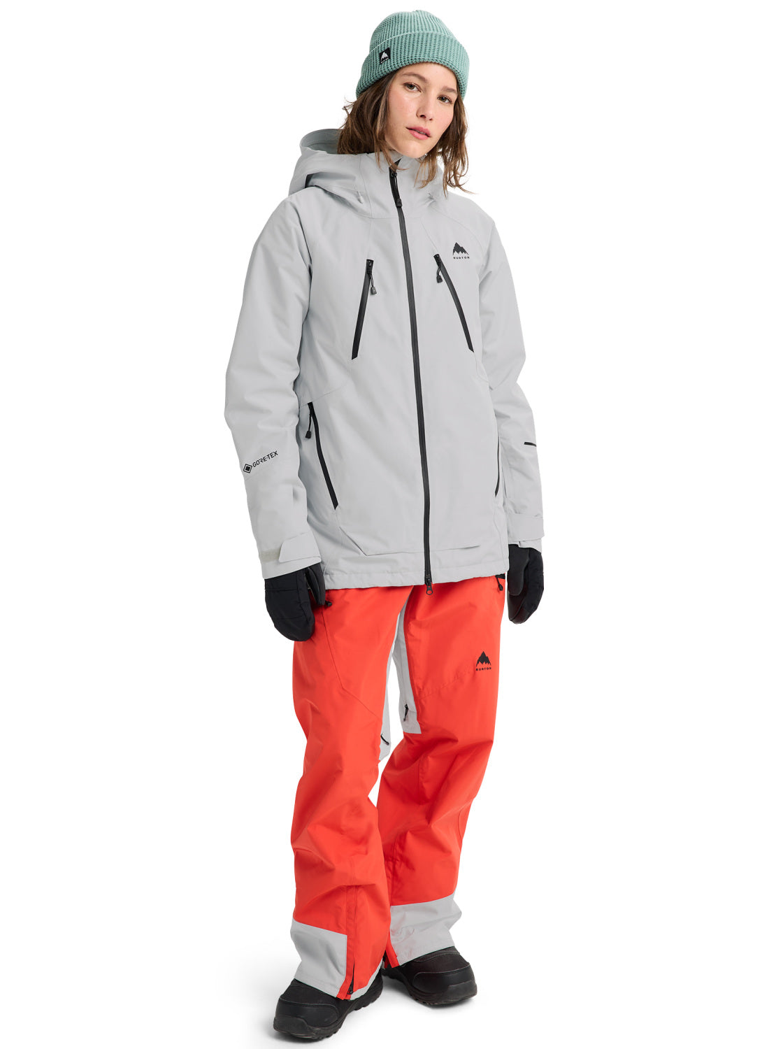 Women's Burton Reserve GORE-TEX 2L Insulated Jacket - Gray Cloud - Burton Jacket Outerwear - alternate view 2
