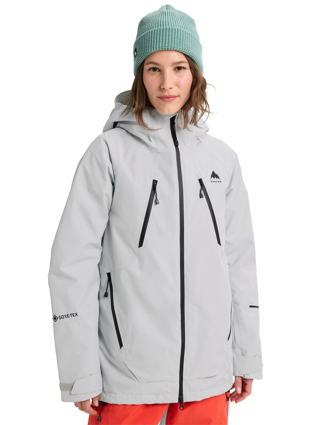 Women's Burton Reserve GORE-TEX 2L Insulated Jacket - Gray Cloud - Burton Jacket Outerwear - alternate view 3