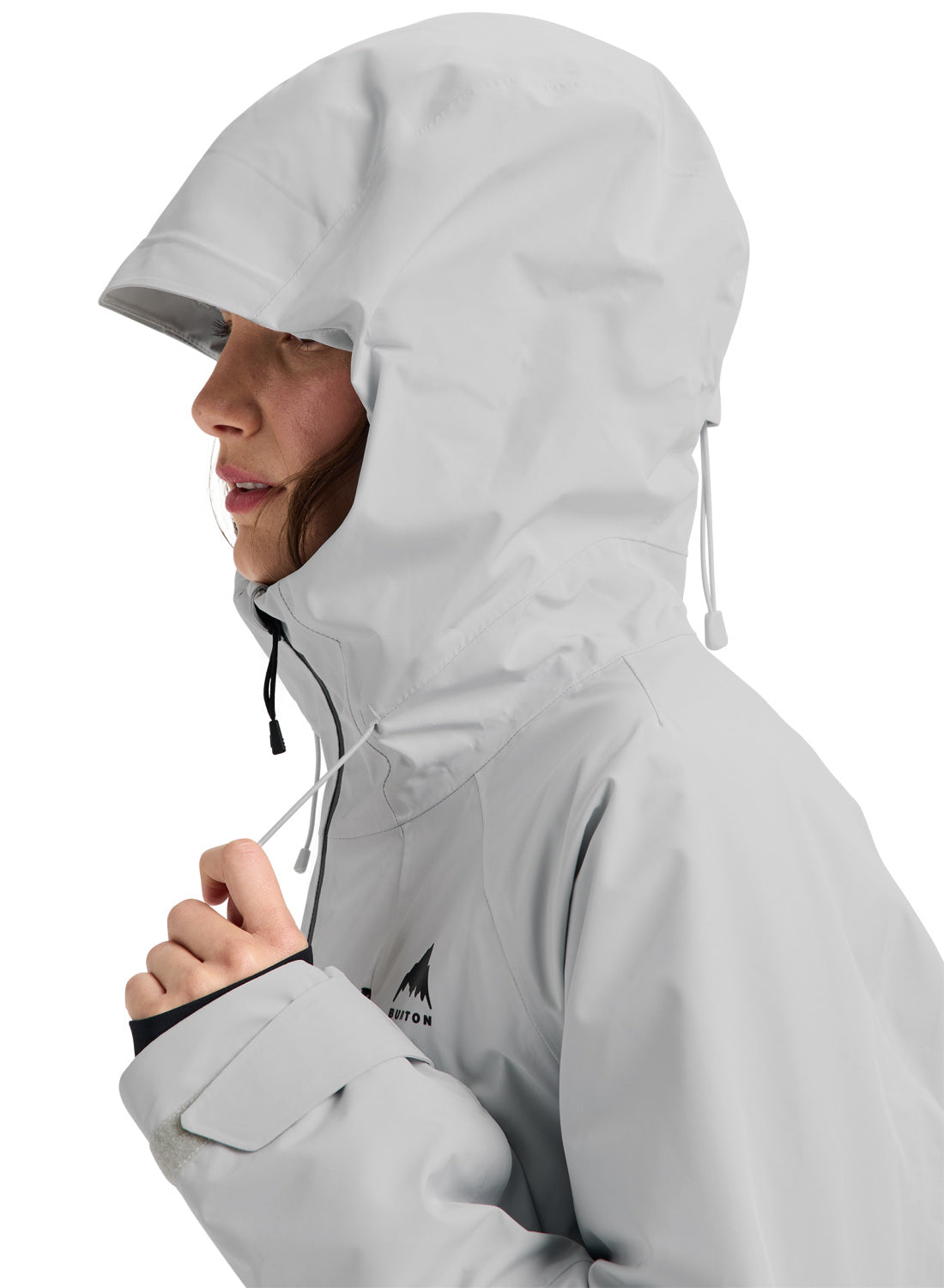 Women's Burton Reserve GORE-TEX 2L Insulated Jacket - Gray Cloud - Burton Jacket Outerwear - alternate view 5