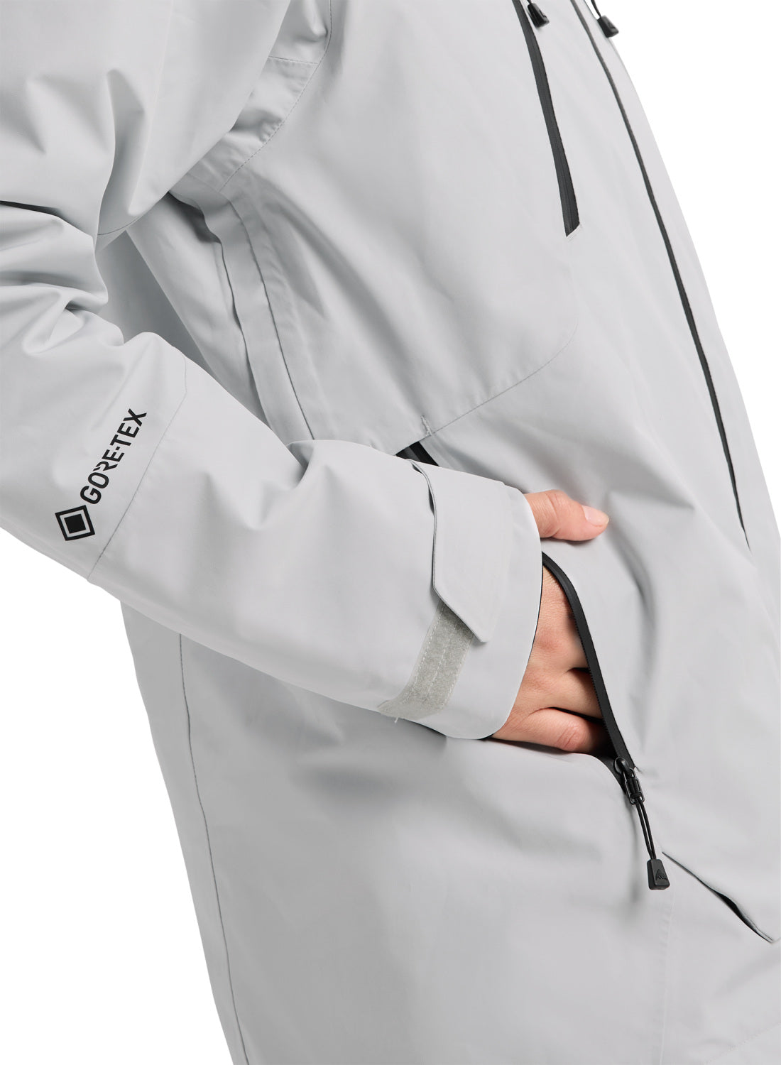 Women's Burton Reserve GORE-TEX 2L Insulated Jacket - Gray Cloud - Burton Jacket Outerwear - alternate view 8