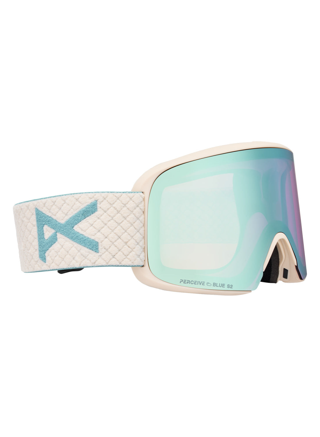 Anon M6 Goggles + Bonus Lens + MFI Face Mask - Oat / Perceive Variable Blue - Anon Magnatech Goggle