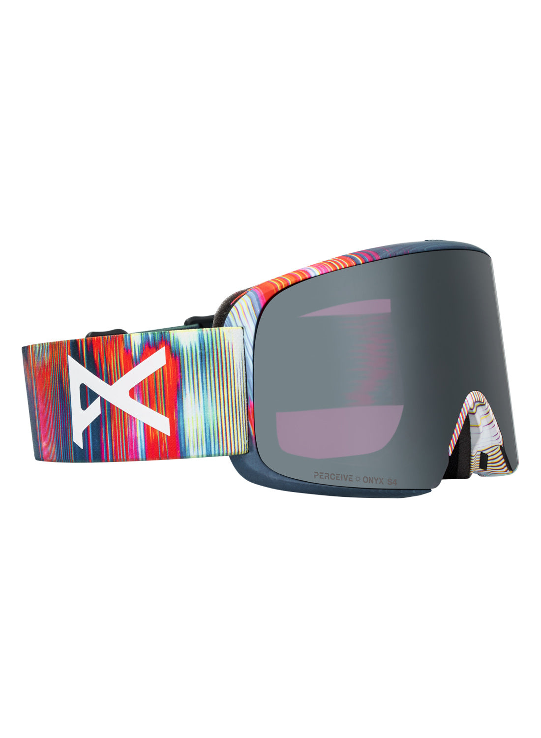 Anon M6 Goggles + Bonus Lens + MFI Face Mask - Glitch Lines / Perceive Sunny Onyx - Anon Magnatech Goggle