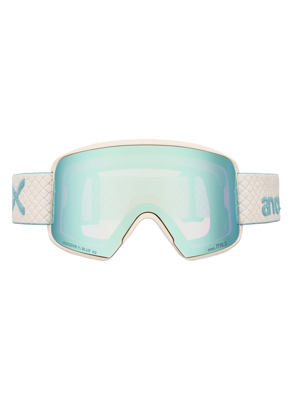 Anon M6S Goggles + Bonus Lens + MFI Face Mask - Oat / Perceive Variable Blue - Anon Magnatech Goggle - alternate view 2