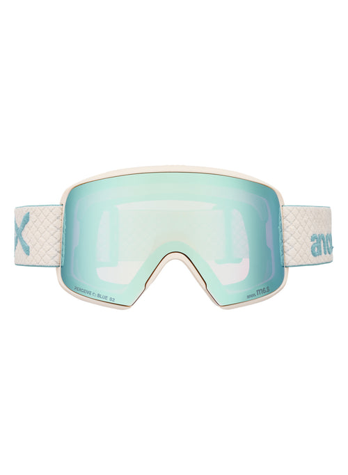 Anon M6S Goggles + Bonus Lens + MFI Face Mask - Frame: Oat, Lens: Perceive Variable Blue (21% / S2), Spare Lens: Perceive Cloudy Pink (53% / S1) - Magnatech Goggle