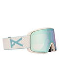 Anon M6S Goggles + Bonus Lens + MFI Face Mask - Frame: Oat, Lens: Perceive Variable Blue (21% / S2), Spare Lens: Perceive Cloudy Pink (53% / S1) - Magnatech Goggle