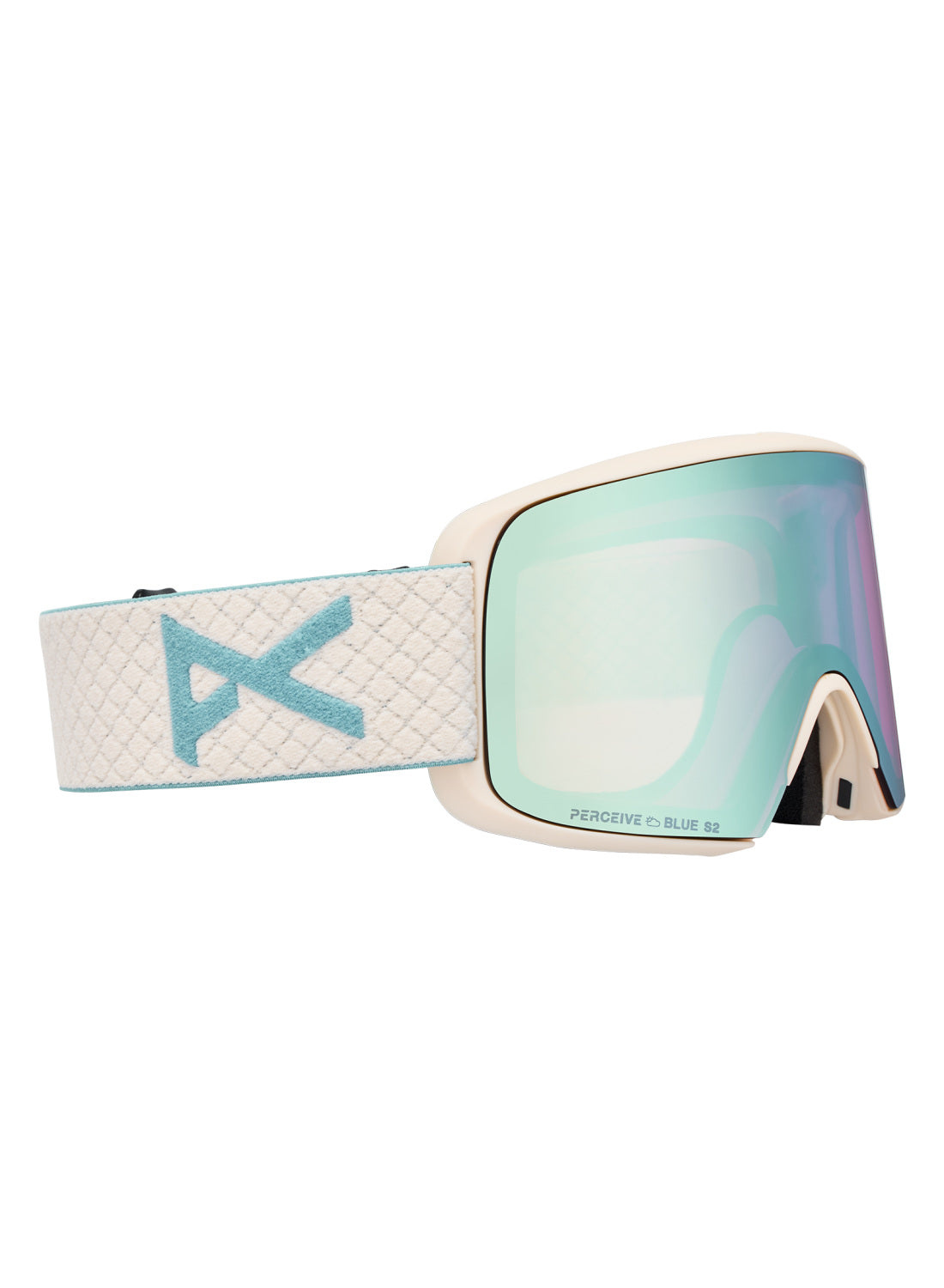 Anon M6S Goggles + Bonus Lens + MFI Face Mask - Oat / Perceive Variable Blue - Anon Magnatech Goggle