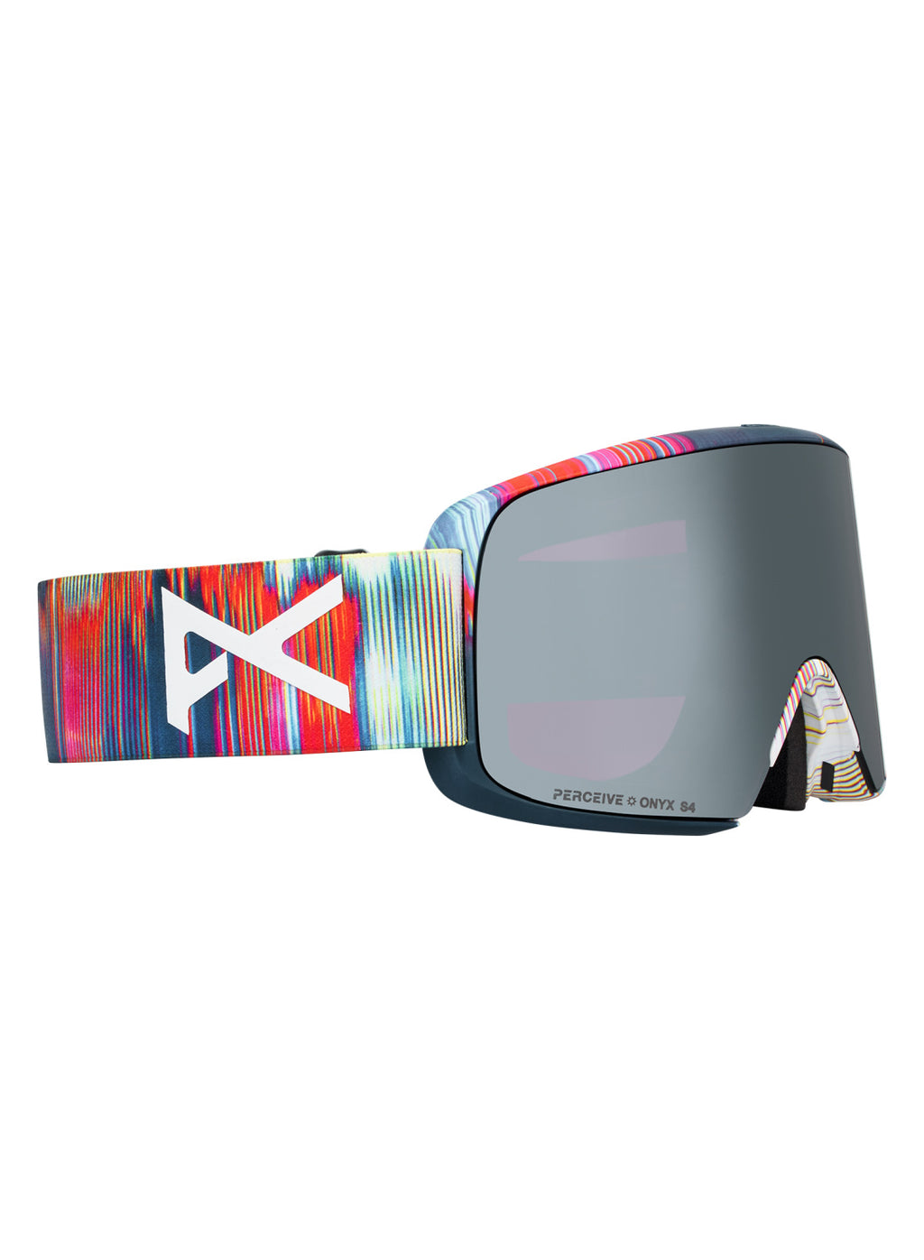 Anon M6S Goggles + Bonus Lens + MFI Face Mask - Glitch Lines / Perceive Sunny Onyx - Anon Magnatech Goggle