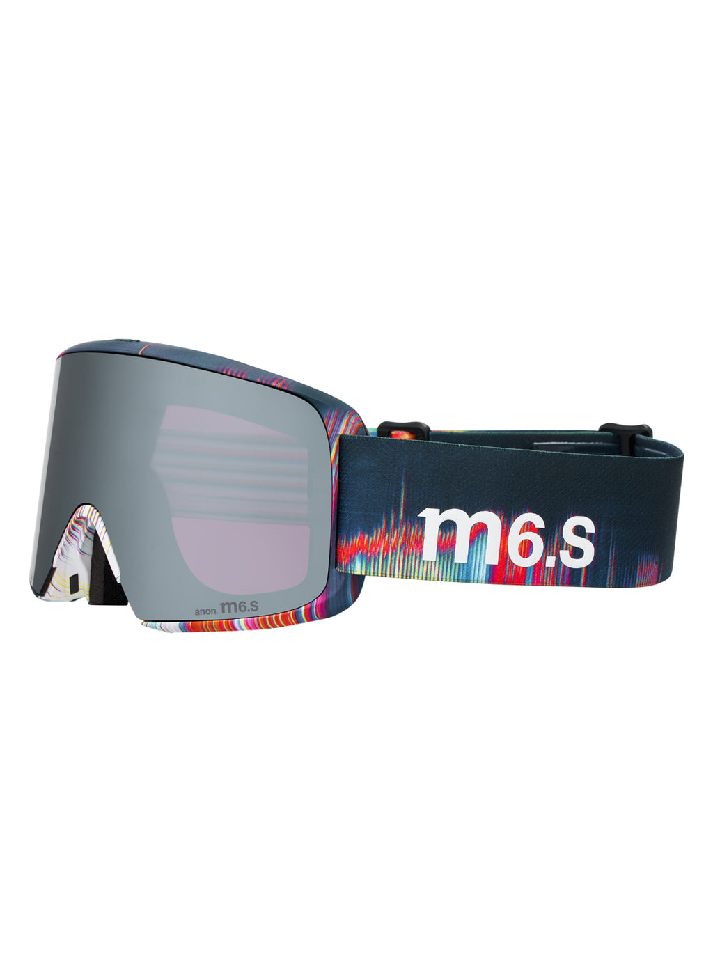 Anon M6S Goggles + Bonus Lens + MFI Face Mask - Glitch Lines / Perceive Sunny Onyx - Anon Magnatech Goggle - alternate view 3