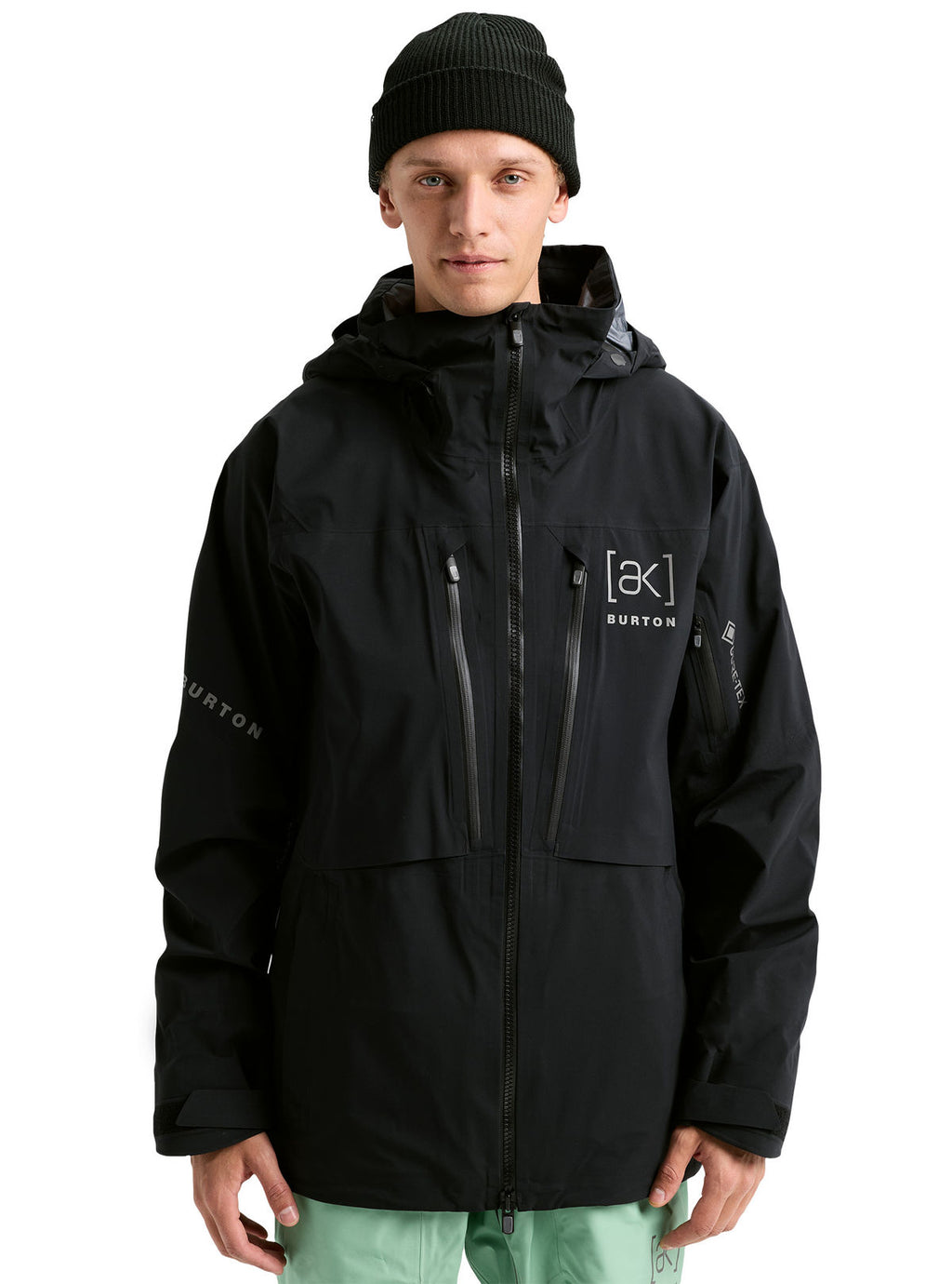 Men's Burton [ak] Hover GORE-TEX C-Knit 3L Stretch Jacket - True Black - Burton Jacket Outerwear - alternate view 3