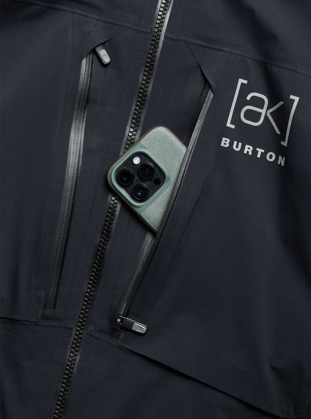 Men's Burton [ak] Hover GORE-TEX C-Knit 3L Stretch Jacket - True Black - Burton Jacket Outerwear - alternate view 5