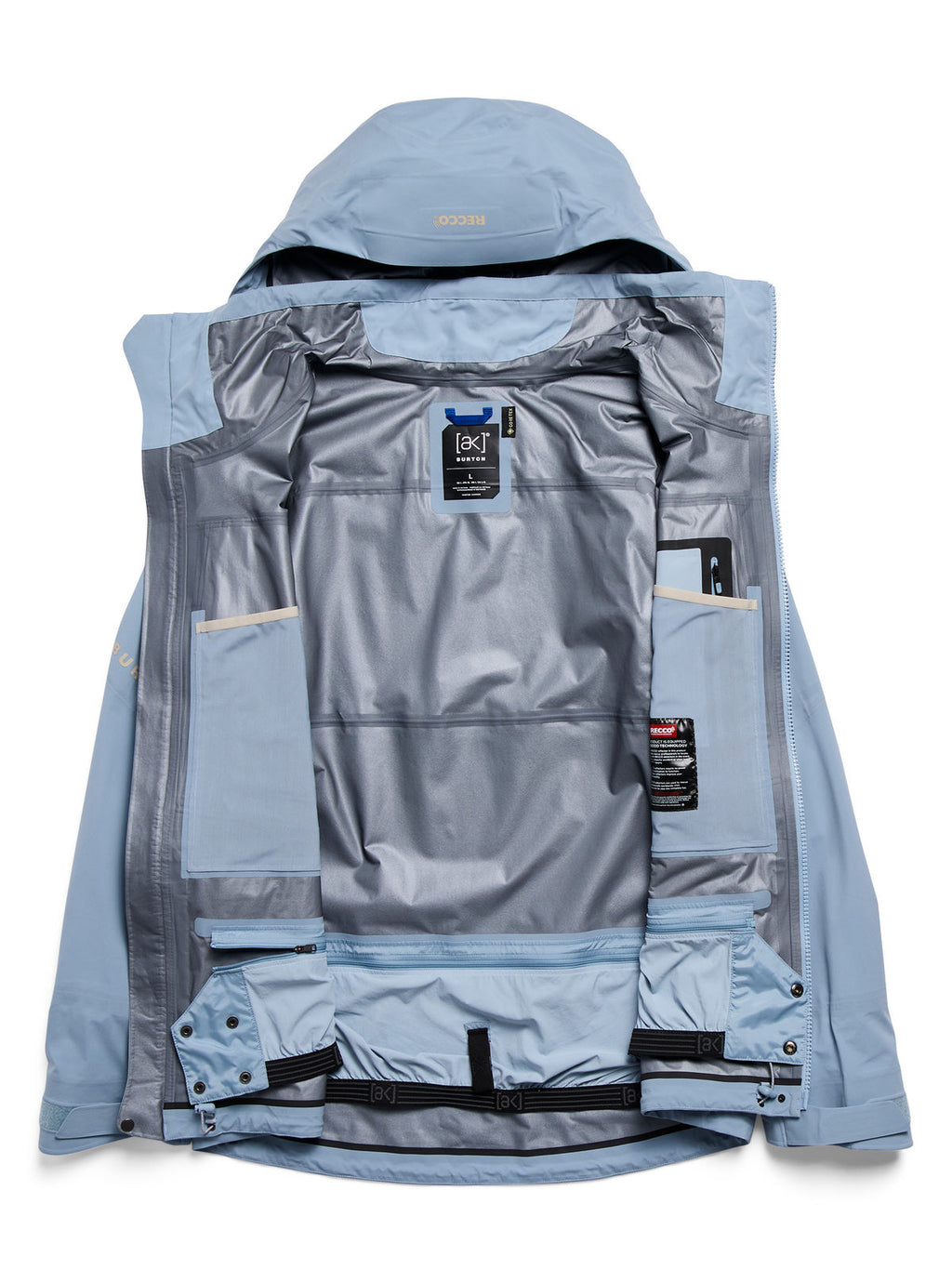 Men's Burton [ak] Hover GORE-TEX C-Knit 3L Stretch Jacket - Airstream Blue - Burton Jacket Outerwear - alternate view 9
