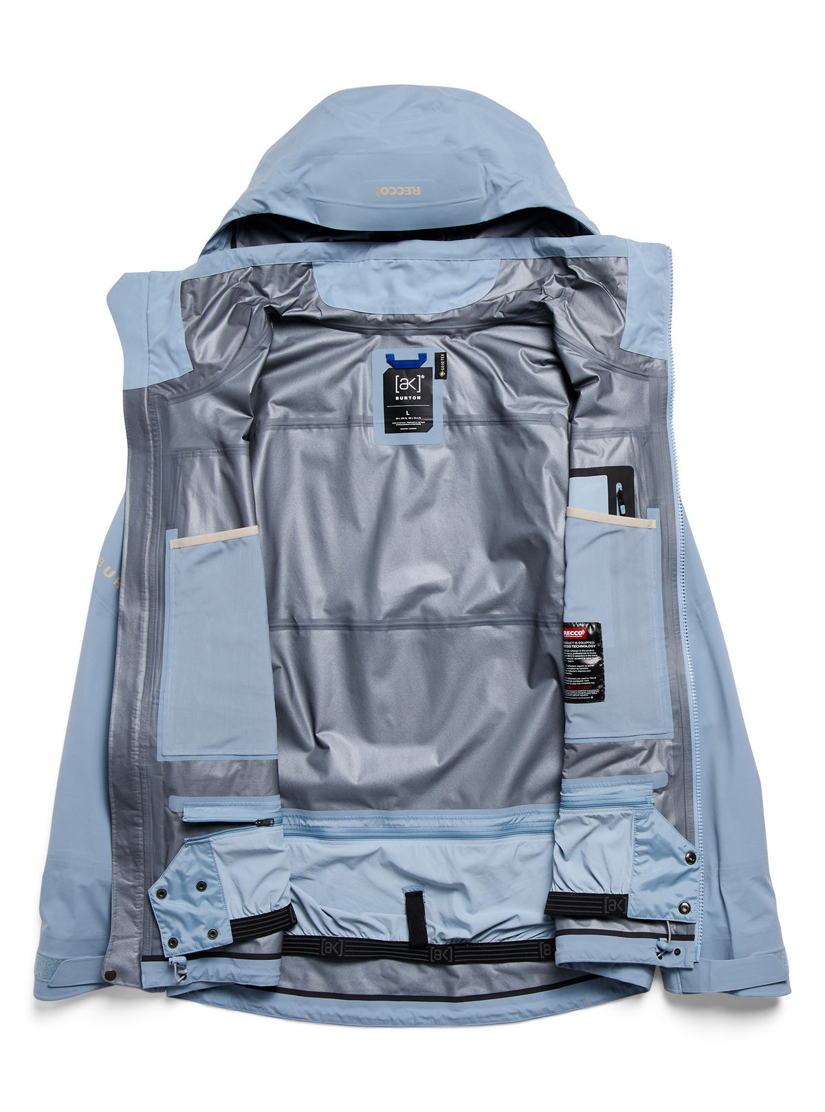Men's Burton [ak] Hover GORE-TEX C-Knit 3L Stretch Jacket - Airstream Blue - Burton Jacket Outerwear - alternate view 9
