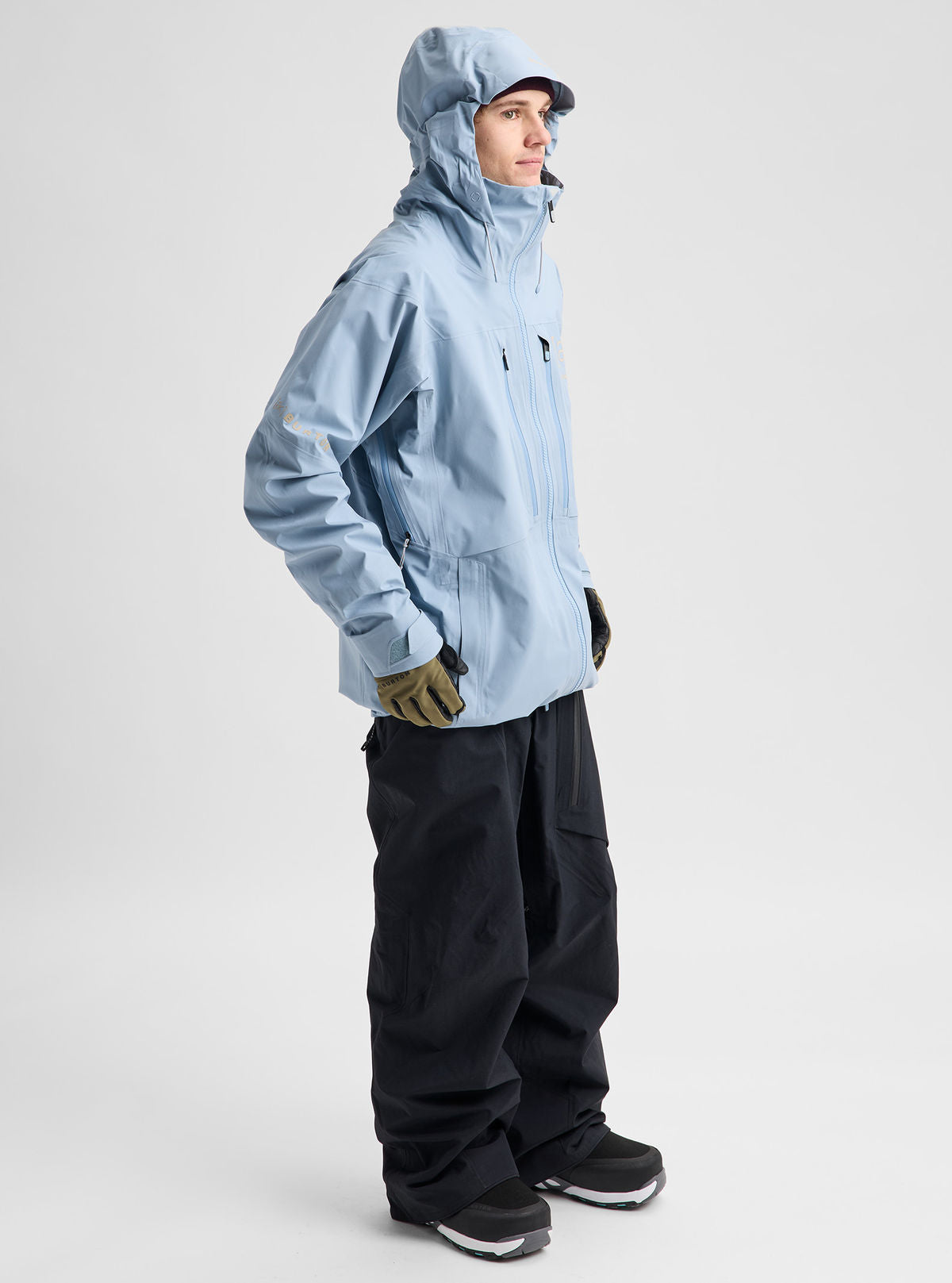 Men's Burton [ak] Hover GORE-TEX C-Knit 3L Stretch Jacket - Airstream Blue - Burton Jacket Outerwear - alternate view 2