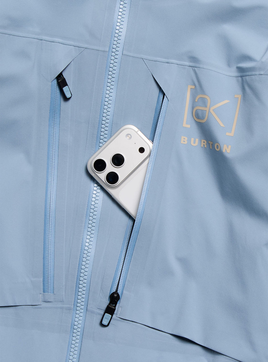 Men's Burton [ak] Hover GORE-TEX C-Knit 3L Stretch Jacket - Airstream Blue - Burton Jacket Outerwear - alternate view 5