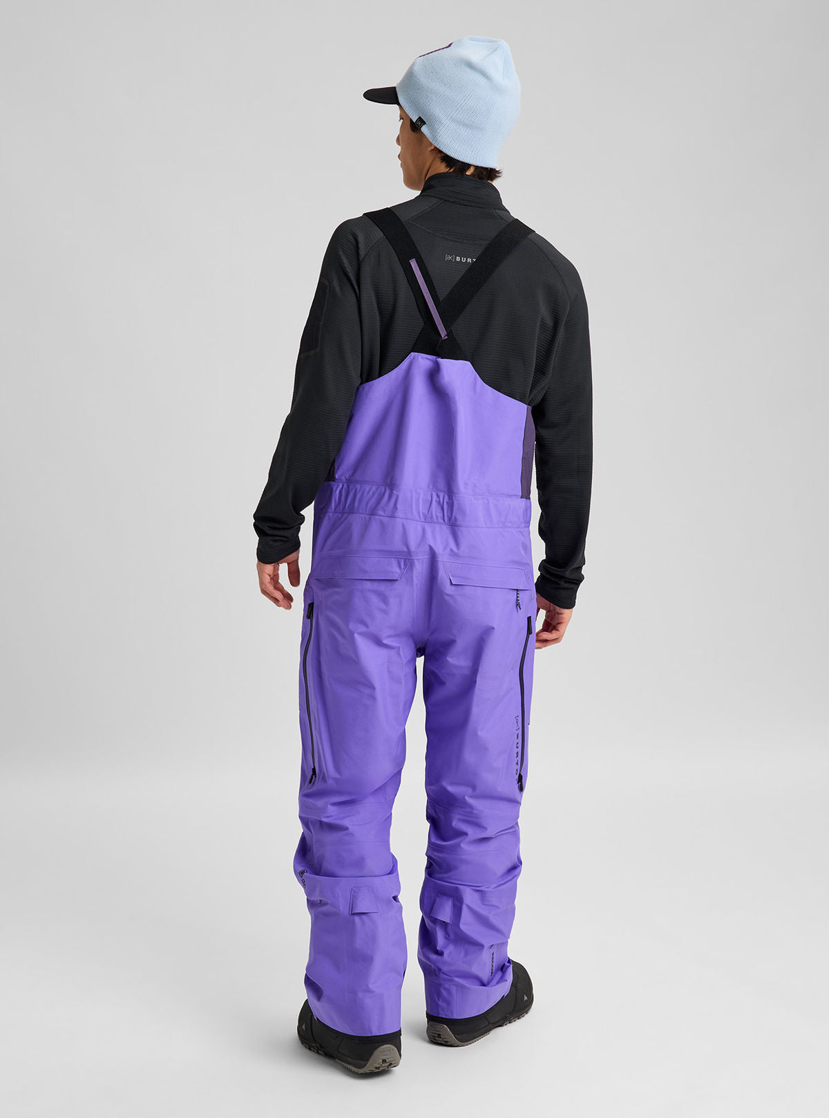 Men's Burton [ak] Freebird GORE-TEX 3L Stretch Bib Pants - Purple Voltage - Burton Bibs Outerwear - alternate view 4