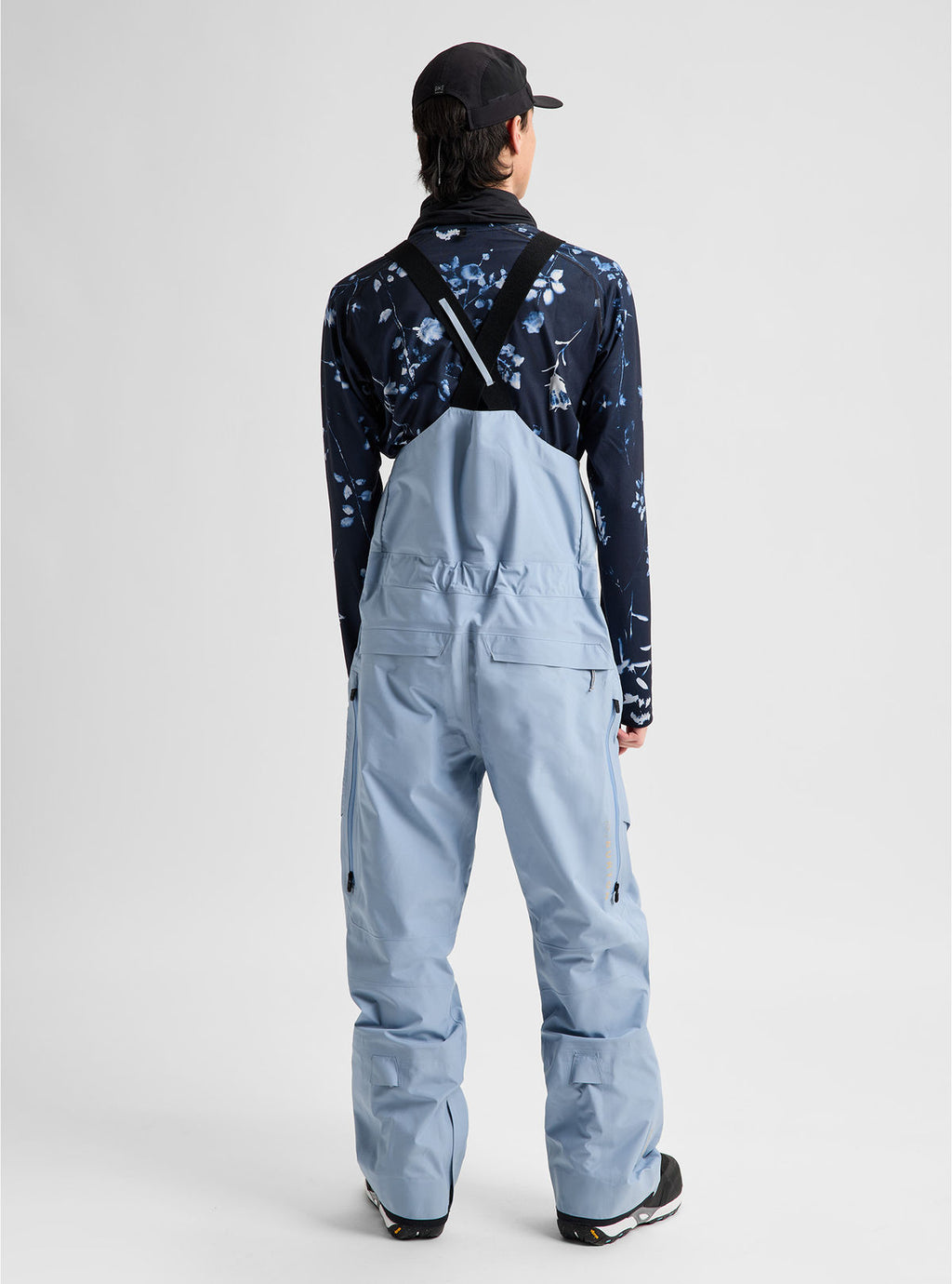 Men's Burton [ak] Freebird GORE-TEX 3L Stretch Bib Pants - Airstream Blue - Burton Bibs Outerwear - alternate view 4