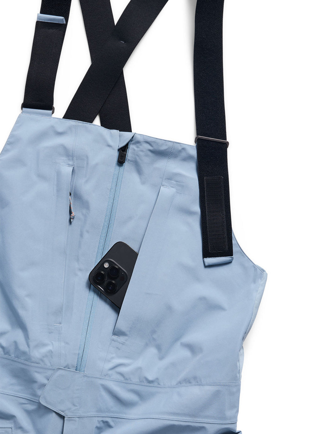 Men's Burton [ak] Freebird GORE-TEX 3L Stretch Bib Pants - Airstream Blue - Burton Bibs Outerwear - alternate view 6