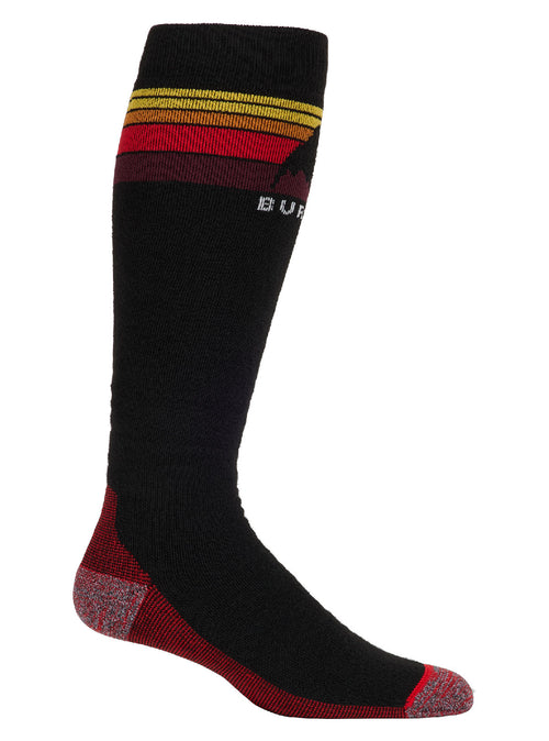 Men's Burton Midweight Emblem Socks - True Black - Burton Knee High
