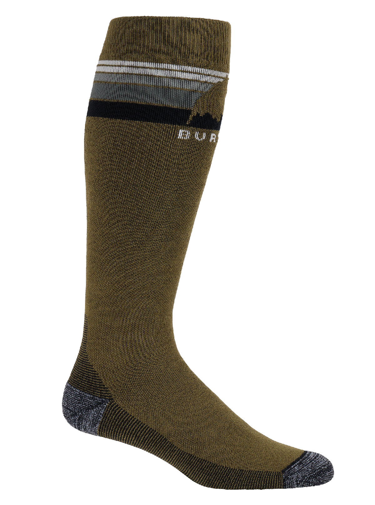 Men's Burton Midweight Emblem Socks - Dried Moss - Burton Knee High
