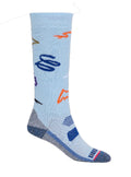 Kids' Burton Performance Midweight Socks - Scribble - Burton Knee High