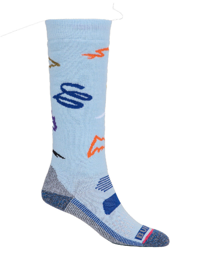 Kids' Burton Performance Midweight Socks - Scribble - Knee High