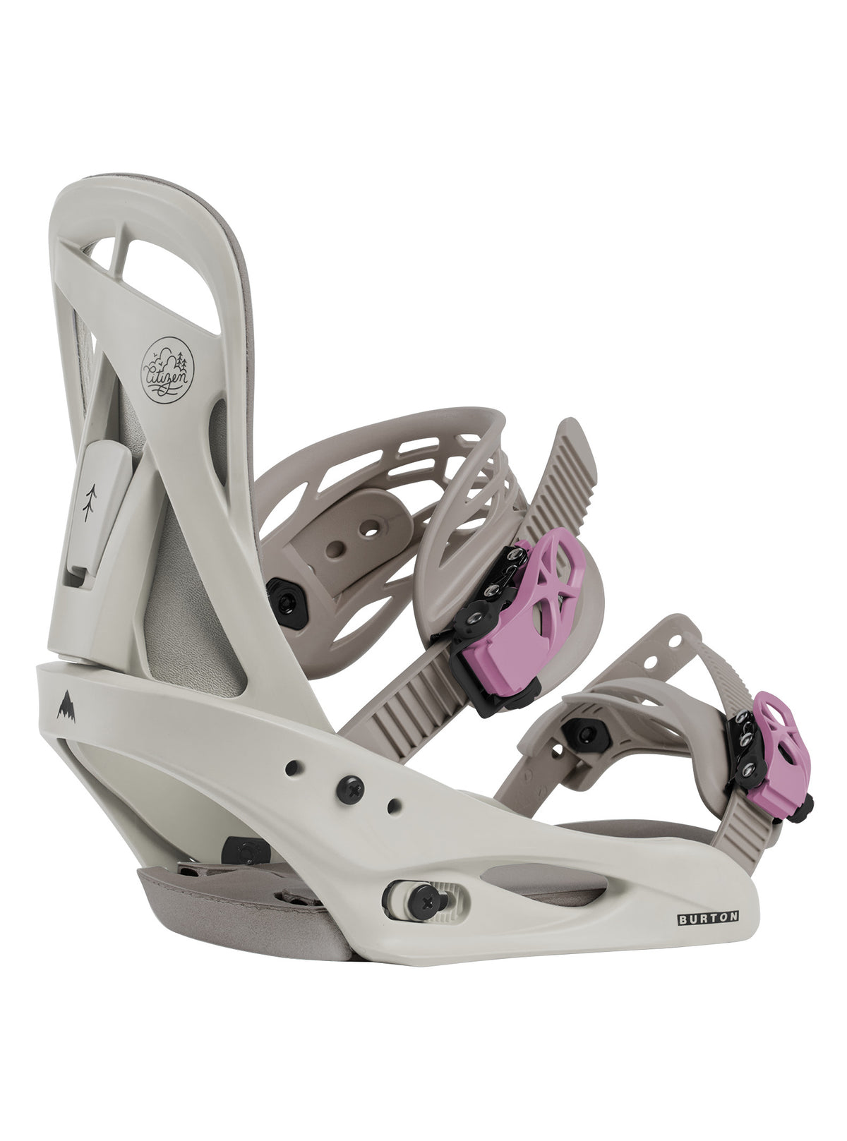 Women's Burton Citizen Re:Flex Snowboard Bindings - Chinchilla Gray - Burton Bindings Strap