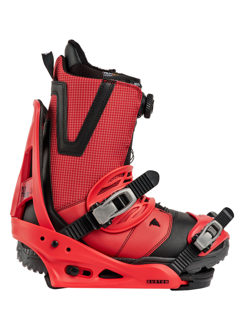 Men's Burton Freestyle Re:Flex Snowboard Bindings - Geranium Red - Burton Bindings Strap - alternate view 5