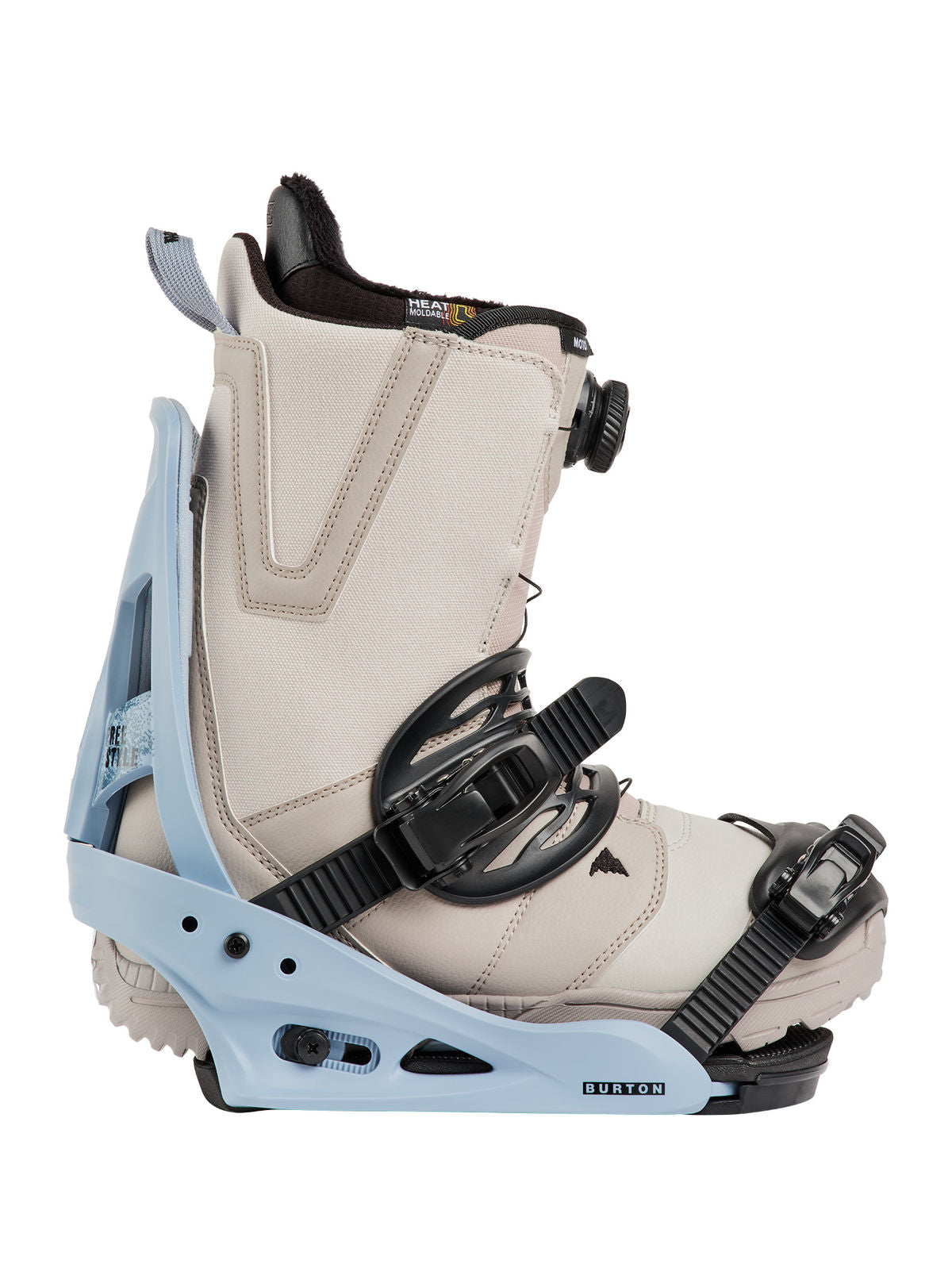 Men's Burton Freestyle Re:Flex Snowboard Bindings - Airstream Blue - Burton Bindings Strap - alternate view 4