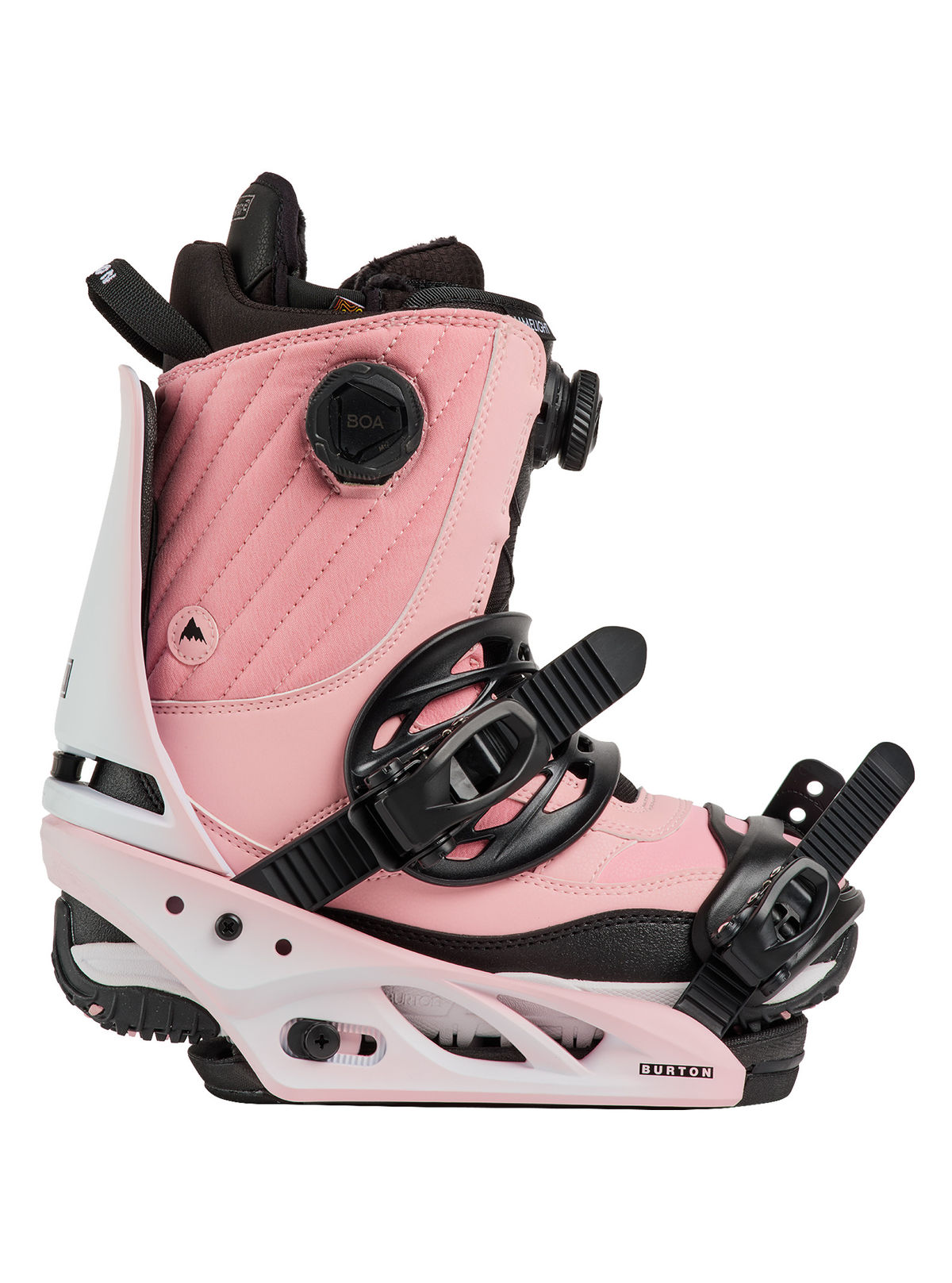 Women's Burton Lexa Re:Flex Snowboard Bindings - Pink Outline - Burton Bindings Strap - alternate view 5