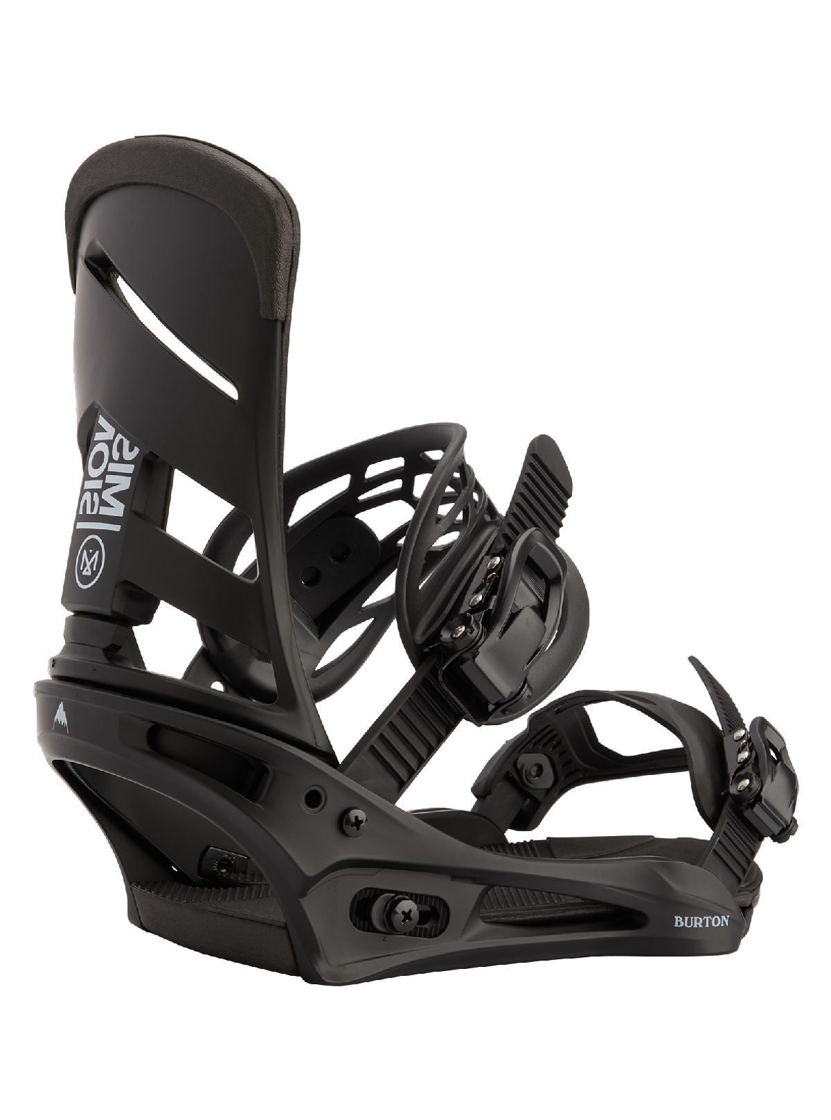Men's Burton Mission Re:Flex Snowboard Bindings - Black - Burton Bindings Strap