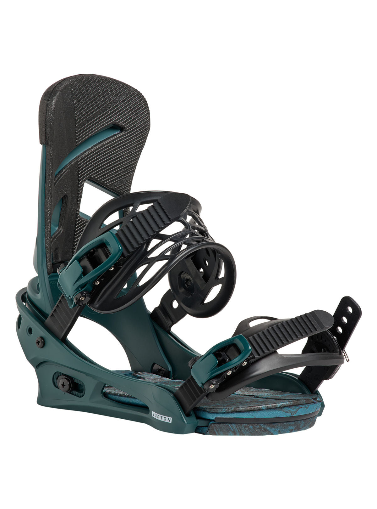 Men's Burton Mission Re:Flex Snowboard Bindings - Atlantic Teal - Burton Bindings Strap - alternate view 2