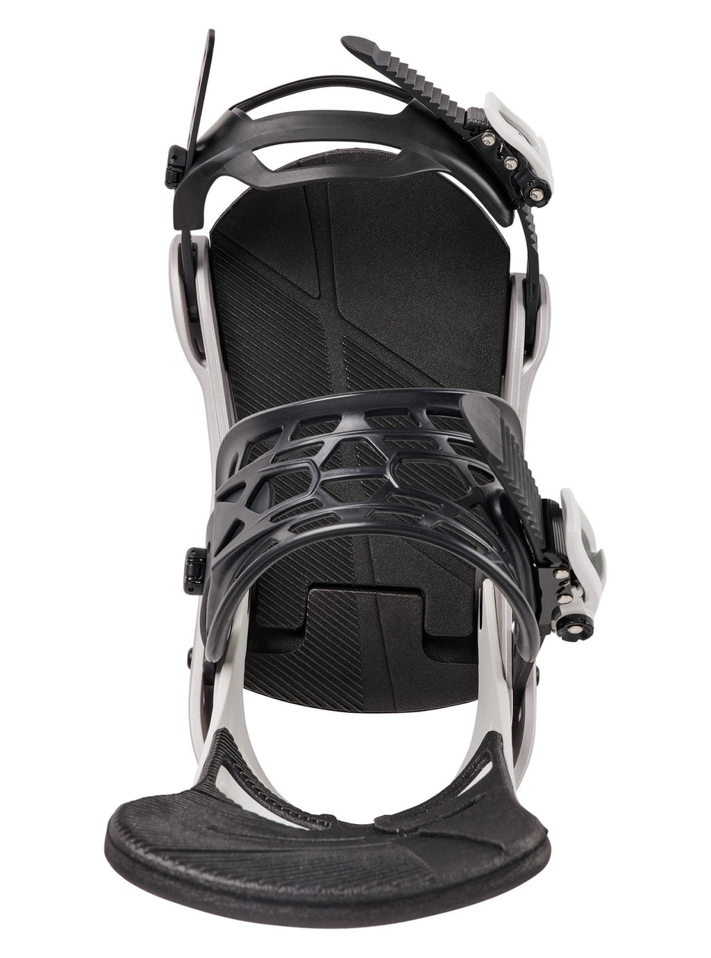 Men's Burton Mission Re:Flex Snowboard Bindings - White/Silver - Burton Bindings Strap - alternate view 4