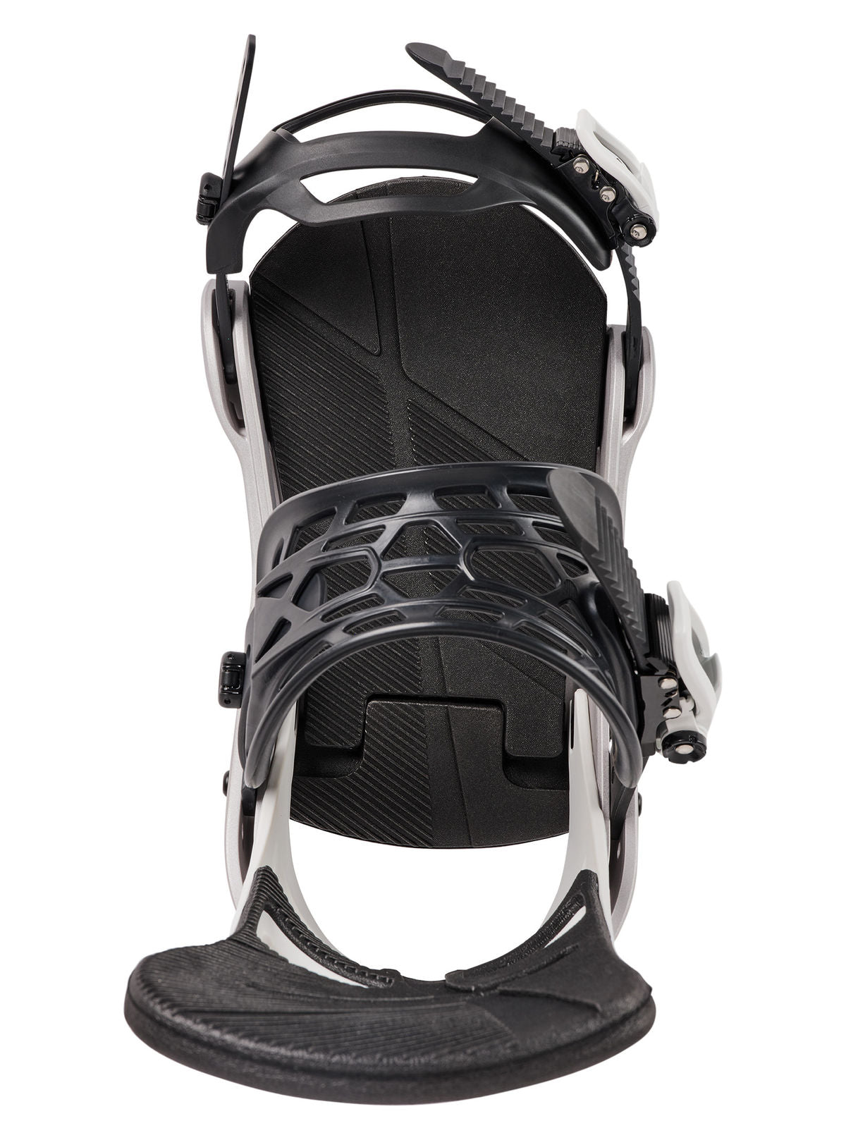 Men's Burton Mission Re:Flex Snowboard Bindings - White/Silver - Burton Bindings Strap - alternate view 4