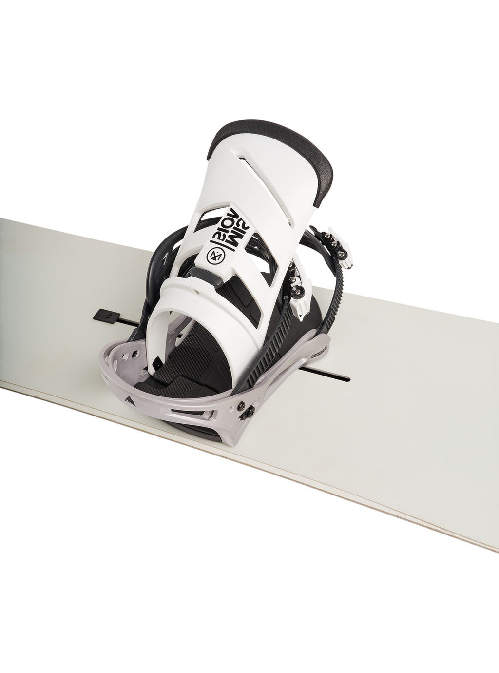 Men's Burton Mission Re:Flex Snowboard Bindings - White/Silver - Burton Bindings Strap - alternate view 6