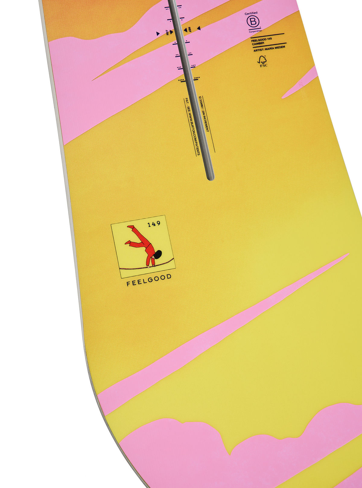 Women's Burton Feelgood Snowboard - Tight Rope - Burton All Mountain - alternate view 2