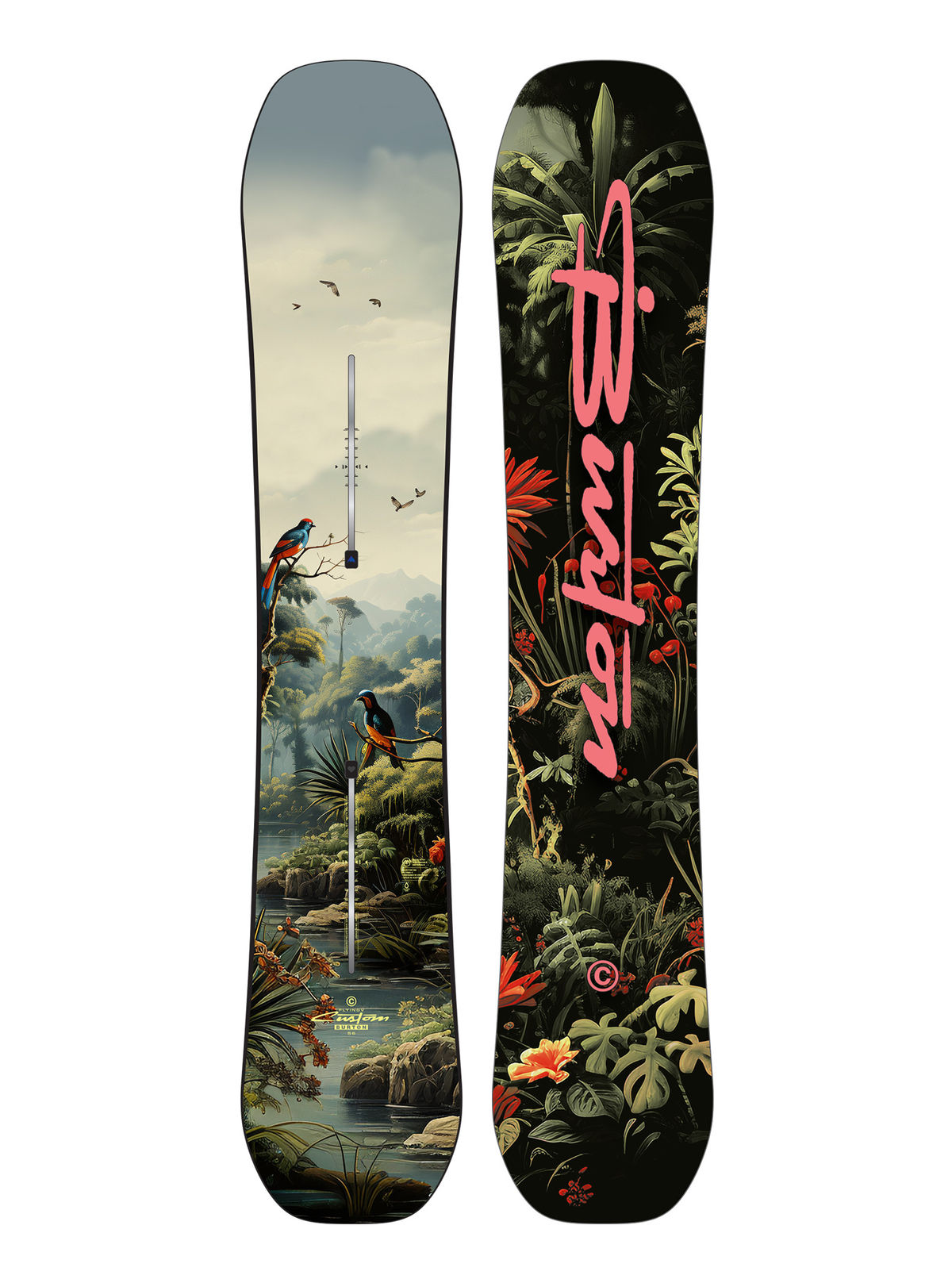 Men's Burton Custom Flying V Snowboard - Jungle - Burton All Mountain