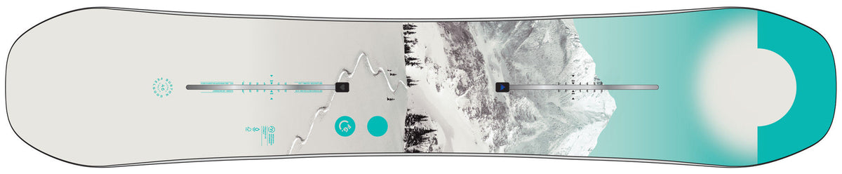 Women's Burton Feelgood Flying V Snowboard - First Tracks - Burton All Mountain - alternate view 3