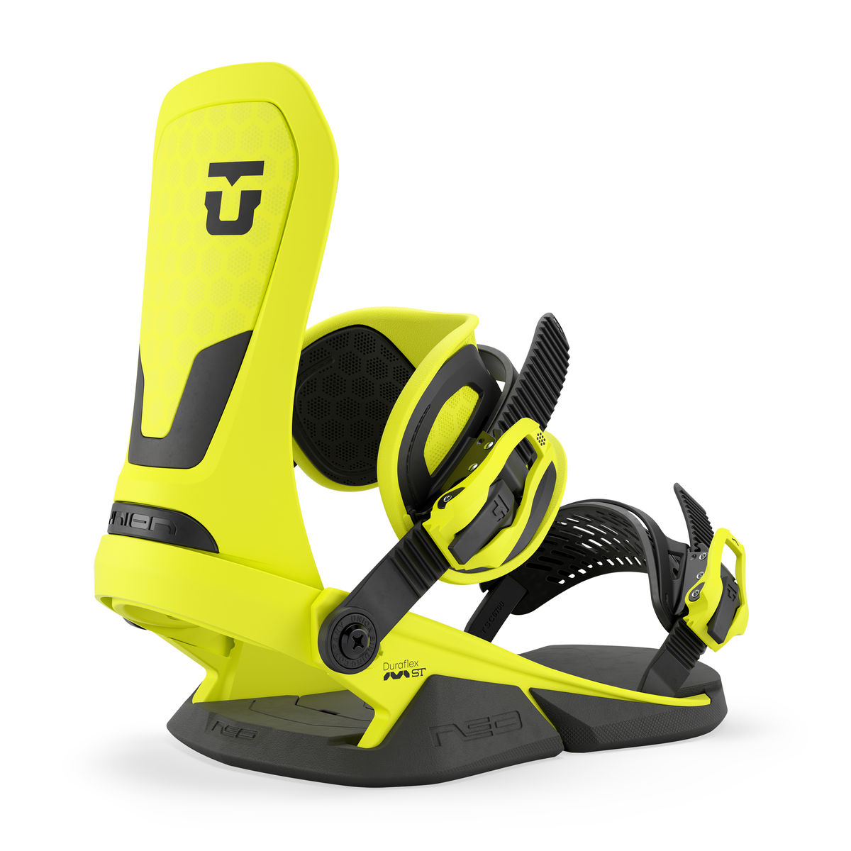Union Neo Snowboard Bindings - Neon Yellow - Union Bindings Strap