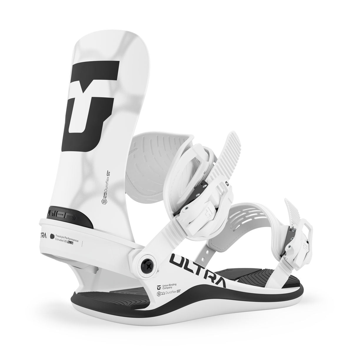 Men's Union Ultra Snowboard Bindings - White - Union Bindings Strap