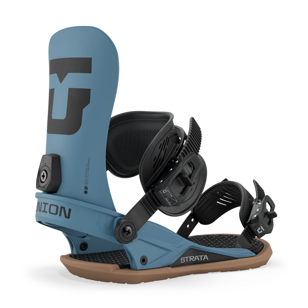 Men's Union Strata Snowboard Bindings - Dark Blue - Union Bindings Strap