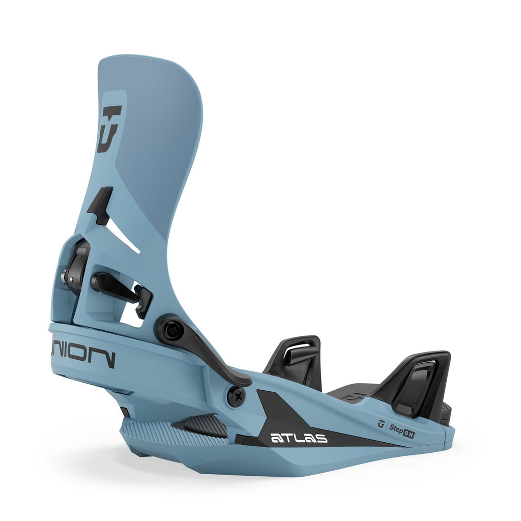 Men's Union Atlas Step On Snowboard Bindings - Blue-Grey - Union Bindings Step On