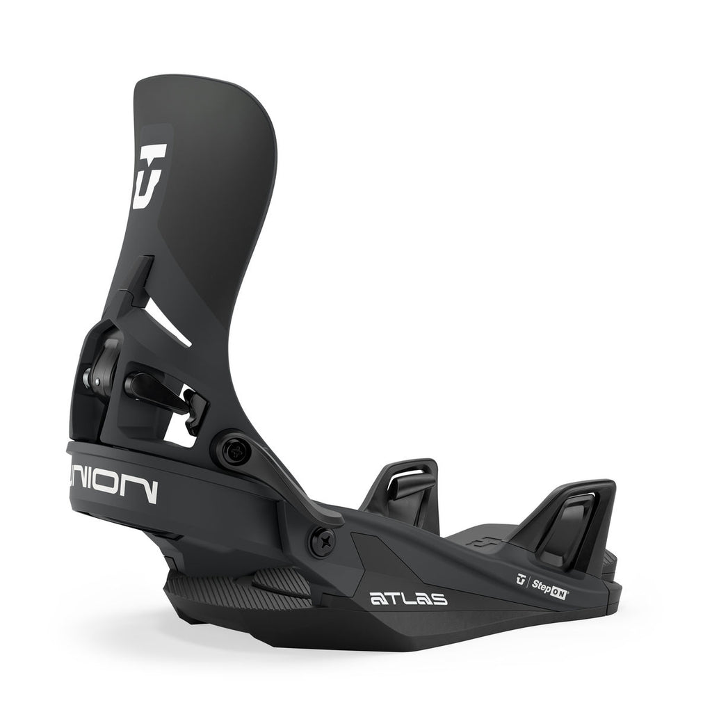 Men's Union Atlas Step On Snowboard Bindings - Black - Union Bindings Step On