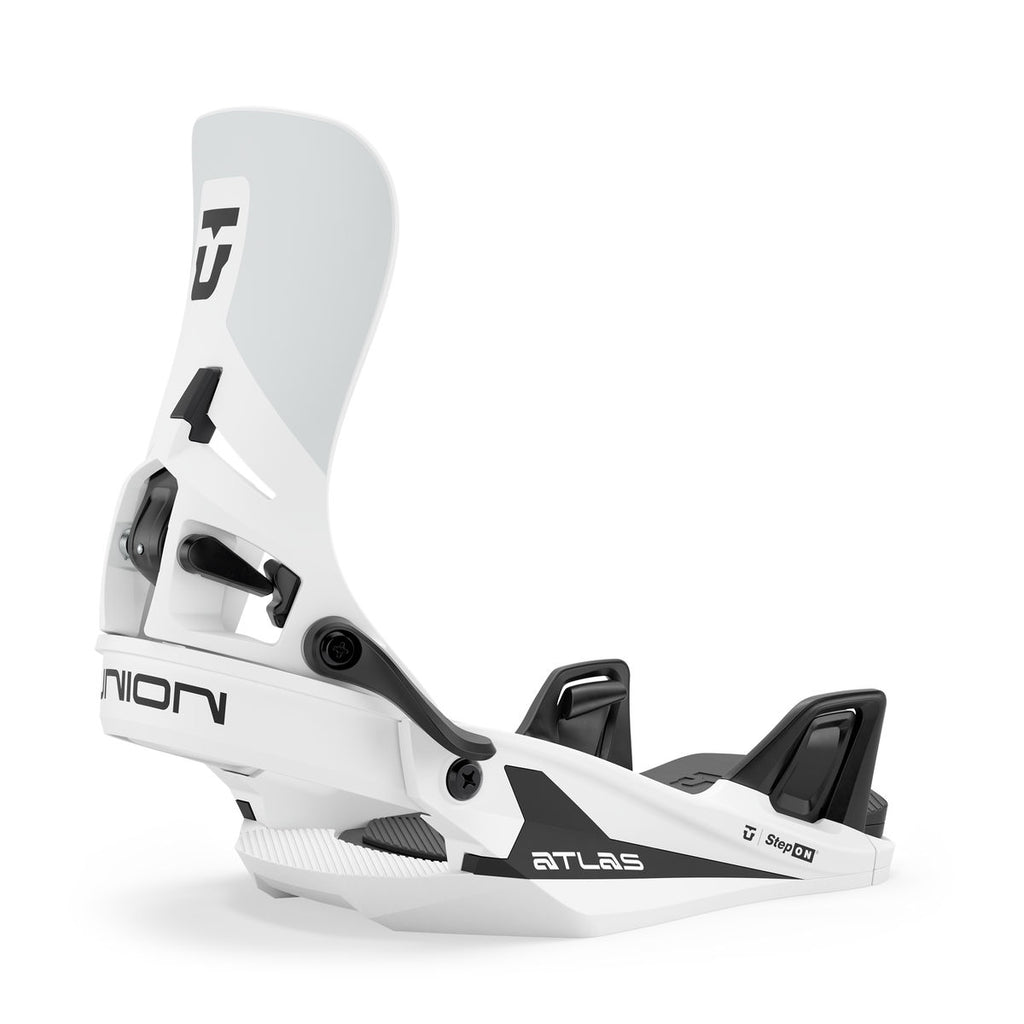 Men's Union Atlas Step On Snowboard Bindings - White - Union Bindings Step On
