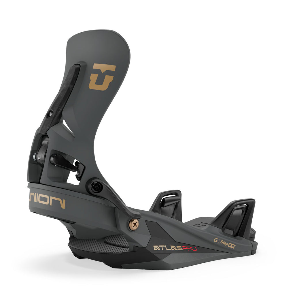 Men's Union Atlas Pro Step On Snowboard Bindings - Black - Union Bindings Step On