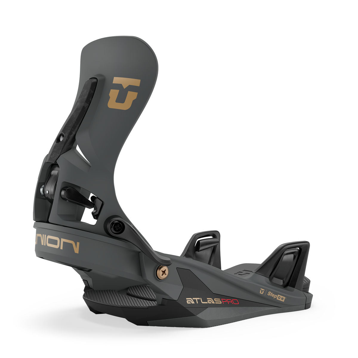 Men's Union Atlas Pro Step On Snowboard Bindings - Black - Union Bindings Step On