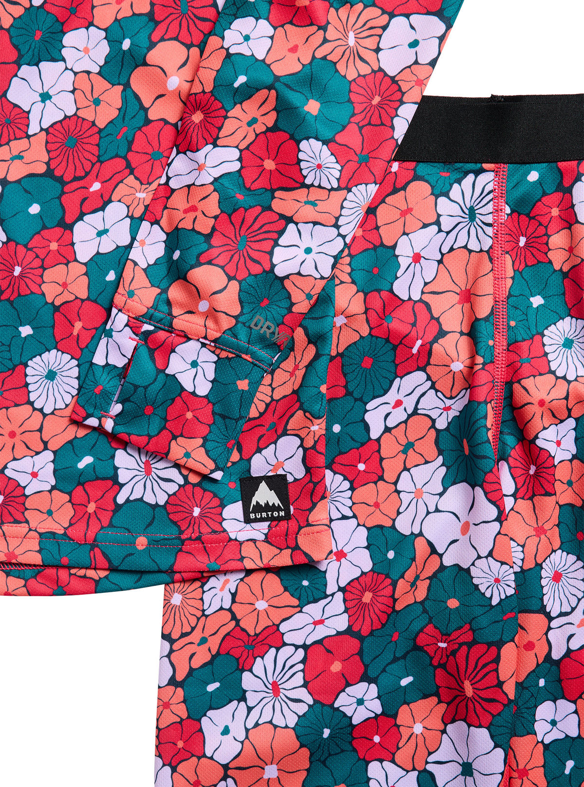 Kids' Burton Lightweight Base Layer Set - Pop Floral - Burton Sets Base - alternate view 2