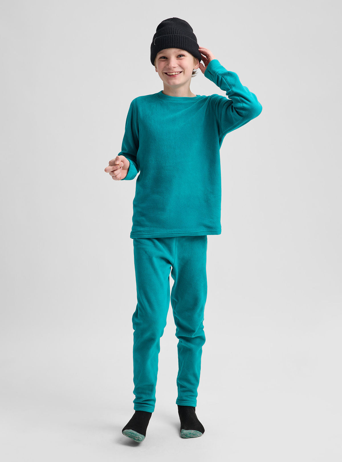 Kids' Burton Fleece Base Layer Set - Pacific Teal - Burton Sets Base - alternate view 3